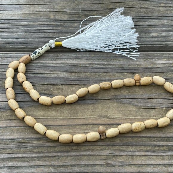 Handmade Tasbeeh Genuine Wood Beads Tan Prayer Beads Religious Islamic Beads New - Picture 4 of 7